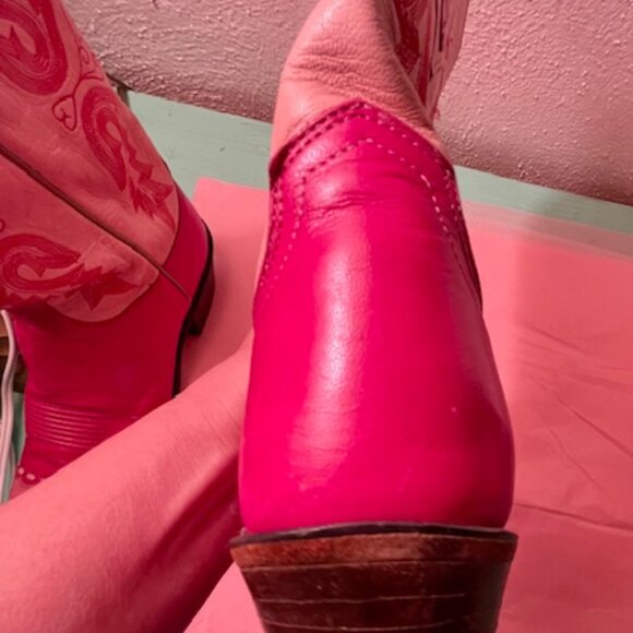 Luccese 1883 pink cowboy boots - Picture 6 of 14